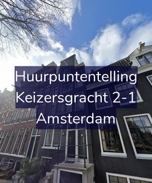 Foto gevel Huurpuntentelling voor Keizersgracht 2-1, Amsterdam