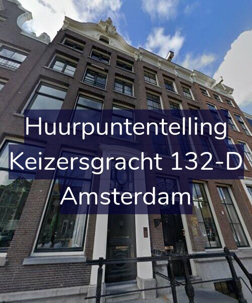 Foto gevel Huurpuntentelling voor Keizersgracht 132-D, Amsterdam