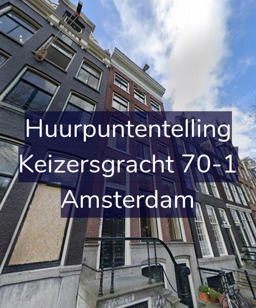 Foto gevel Huurpuntentelling voor Keizersgracht 70-1, Amsterdam