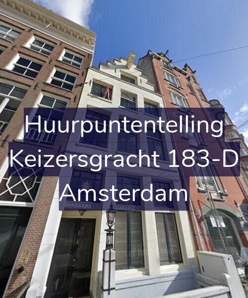 Foto gevel Huurpuntentelling voor Keizersgracht 183-D, Amsterdam