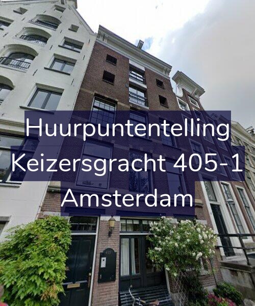 Foto gevel Huurpuntentelling voor Keizersgracht 405-1, Amsterdam