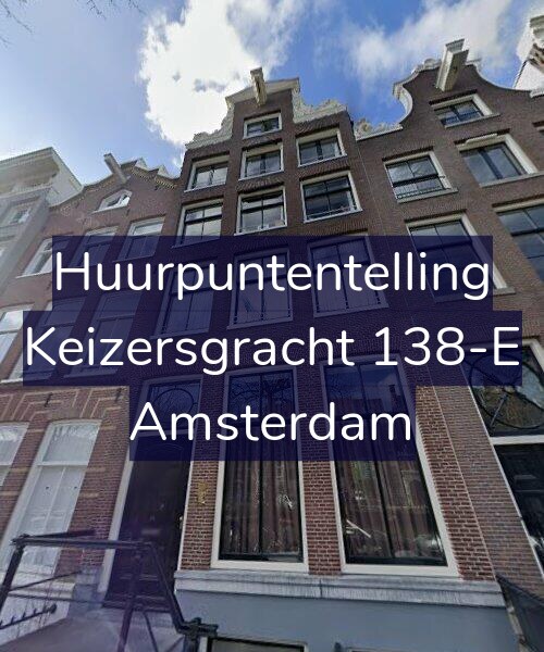 Foto gevel Huurpuntentelling voor Keizersgracht 138-E, Amsterdam