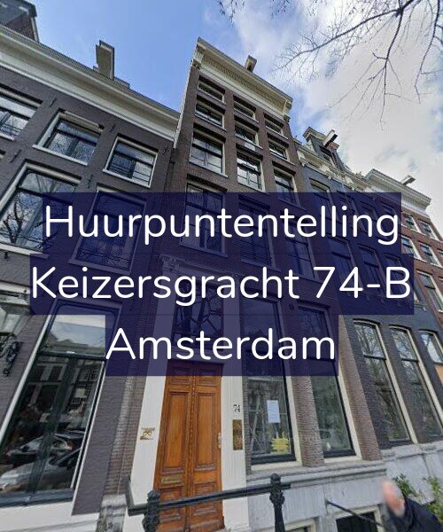 Foto gevel Huurpuntentelling voor Keizersgracht 74-B, Amsterdam