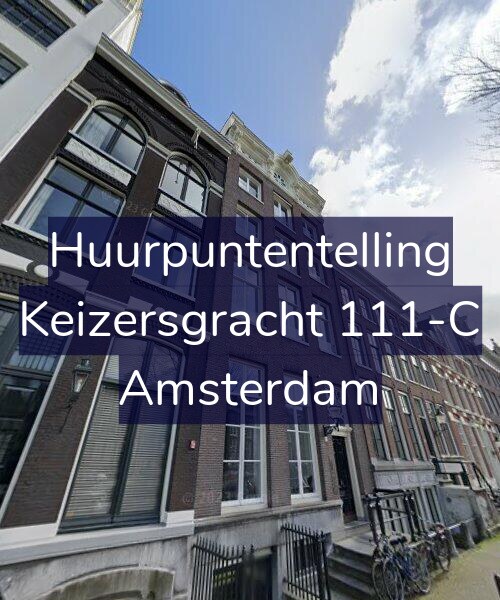 Foto gevel Huurpuntentelling voor Keizersgracht 111-C, Amsterdam