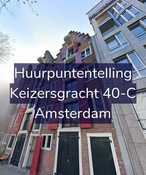 Foto gevel Huurpuntentelling voor Keizersgracht 40-C, Amsterdam