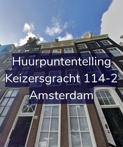 Foto gevel Huurpuntentelling voor Keizersgracht 114-2, Amsterdam