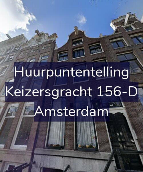 Foto gevel Huurpuntentelling voor Keizersgracht 156-D, Amsterdam