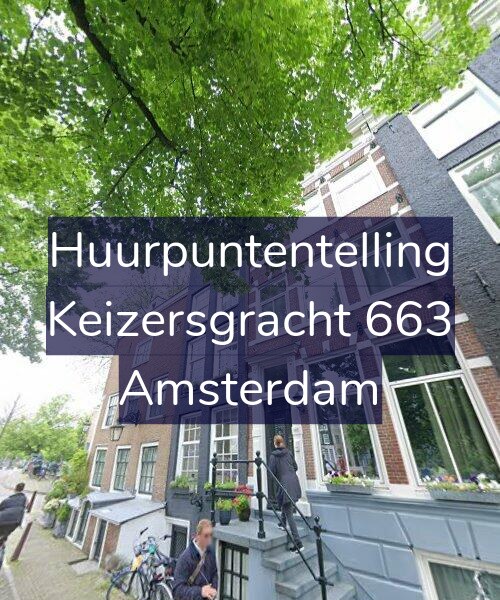 Foto gevel Huurpuntentelling voor Keizersgracht 663, Amsterdam