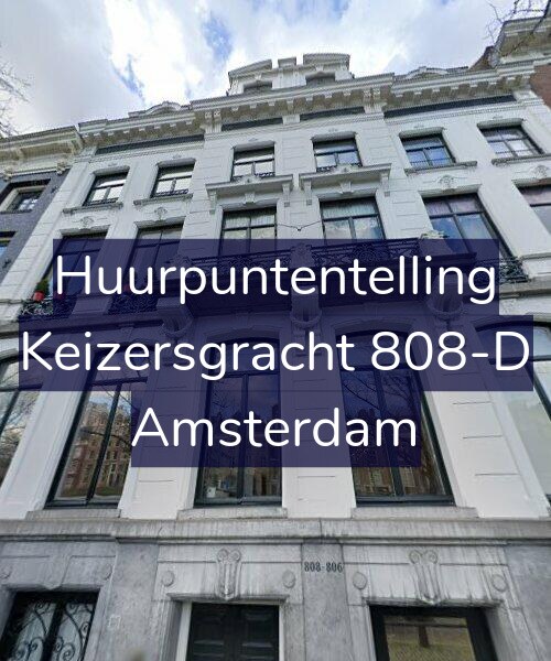Foto gevel Huurpuntentelling voor Keizersgracht 808-D, Amsterdam