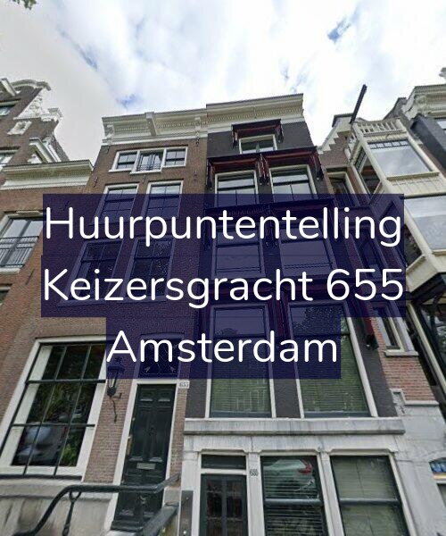 Foto gevel Huurpuntentelling voor Keizersgracht 655, Amsterdam