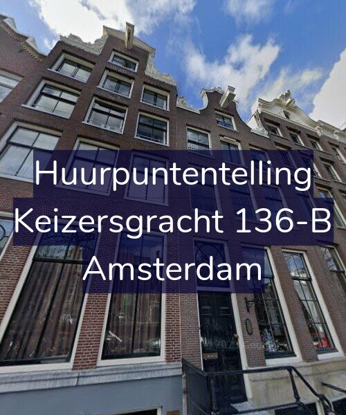 Foto gevel Huurpuntentelling voor Keizersgracht 136-B, Amsterdam