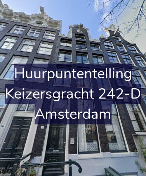 Foto gevel Huurpuntentelling voor Keizersgracht 242-D, Amsterdam