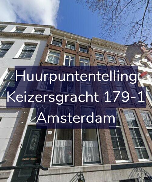 Foto gevel Huurpuntentelling voor Keizersgracht 179-1, Amsterdam