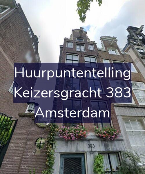 Foto gevel Huurpuntentelling voor Keizersgracht 383, Amsterdam