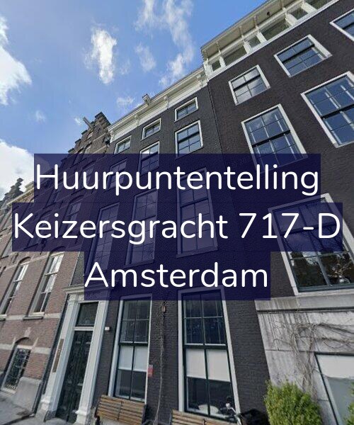 Foto gevel Huurpuntentelling voor Keizersgracht 717-D, Amsterdam