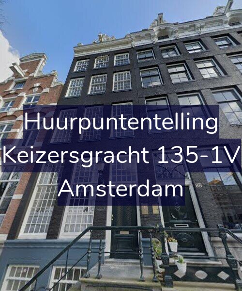 Foto gevel Huurpuntentelling voor Keizersgracht 135-1V, Amsterdam