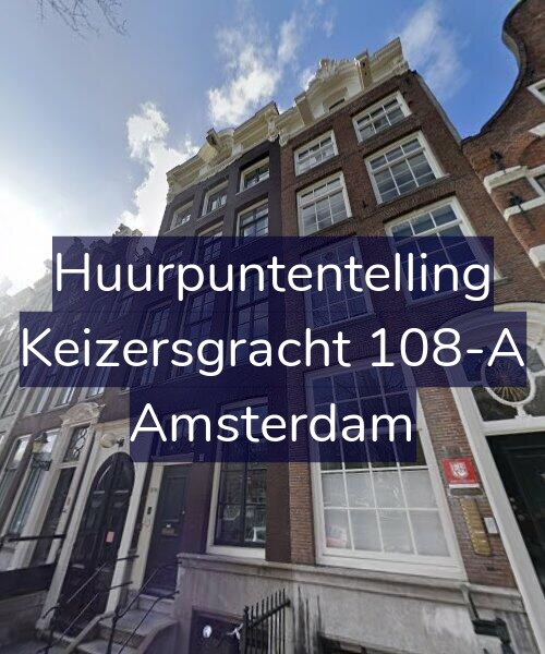 Foto gevel Huurpuntentelling voor Keizersgracht 108-A, Amsterdam