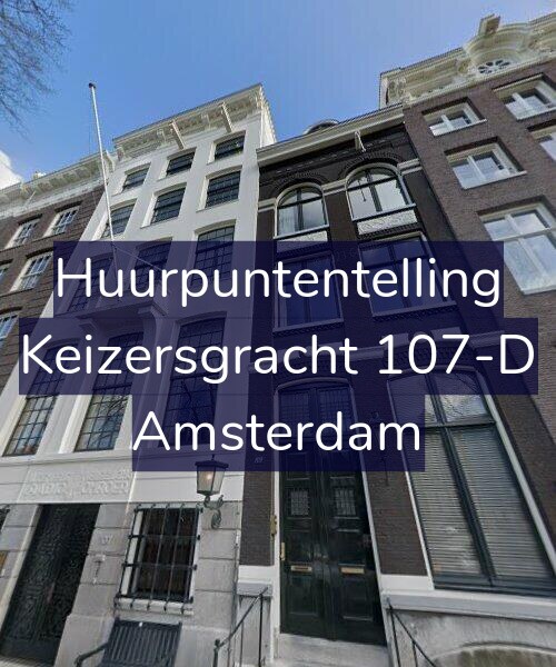Foto gevel Huurpuntentelling voor Keizersgracht 107-D, Amsterdam