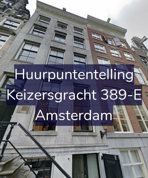 Foto gevel Huurpuntentelling voor Keizersgracht 389-E, Amsterdam