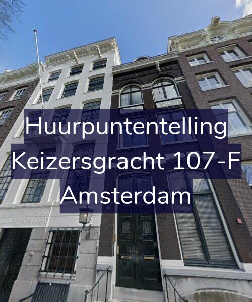 Foto gevel Huurpuntentelling voor Keizersgracht 107-F, Amsterdam