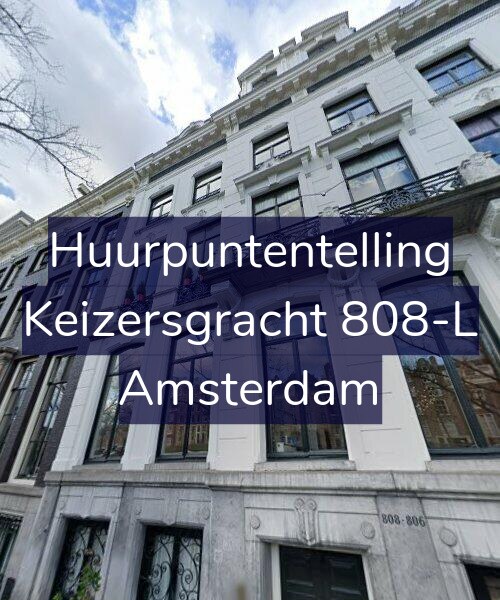 Foto gevel Huurpuntentelling voor Keizersgracht 808-L, Amsterdam