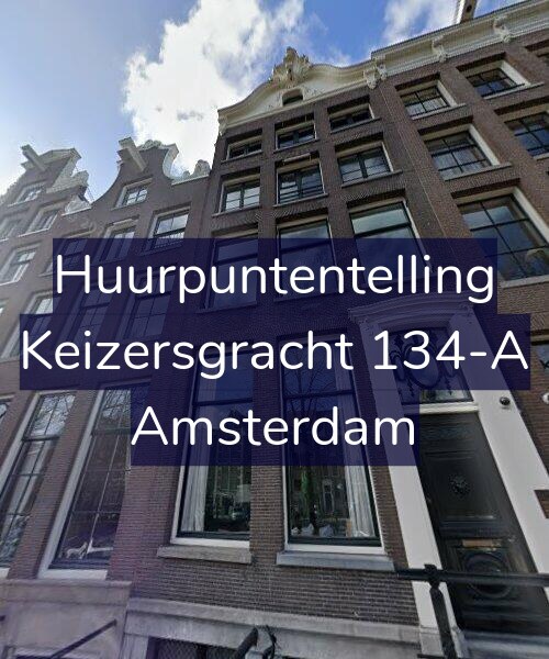Foto gevel Huurpuntentelling voor Keizersgracht 134-A, Amsterdam