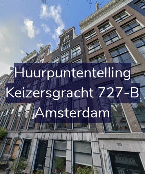 Foto gevel Huurpuntentelling voor Keizersgracht 727-B, Amsterdam