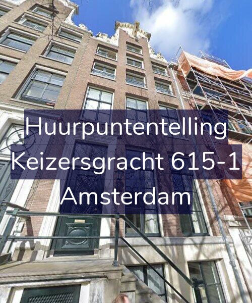 Foto gevel Huurpuntentelling voor Keizersgracht 615-1, Amsterdam