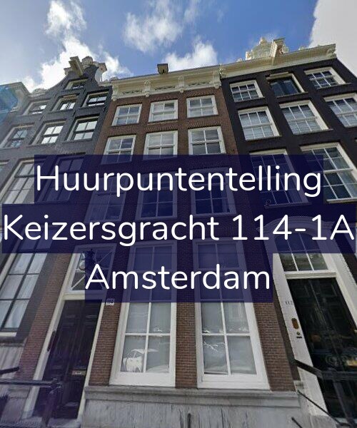Foto gevel Huurpuntentelling voor Keizersgracht 114-1A, Amsterdam