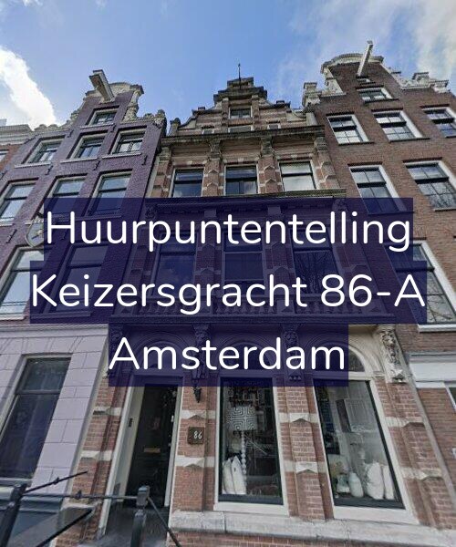 Foto gevel Huurpuntentelling voor Keizersgracht 86-A, Amsterdam