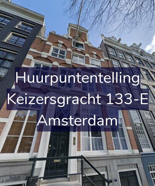 Foto gevel Huurpuntentelling voor Keizersgracht 133-E, Amsterdam
