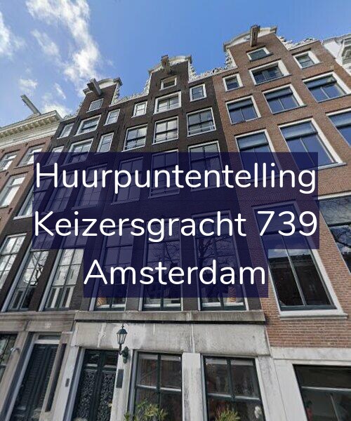 Foto gevel Huurpuntentelling voor Keizersgracht 739, Amsterdam