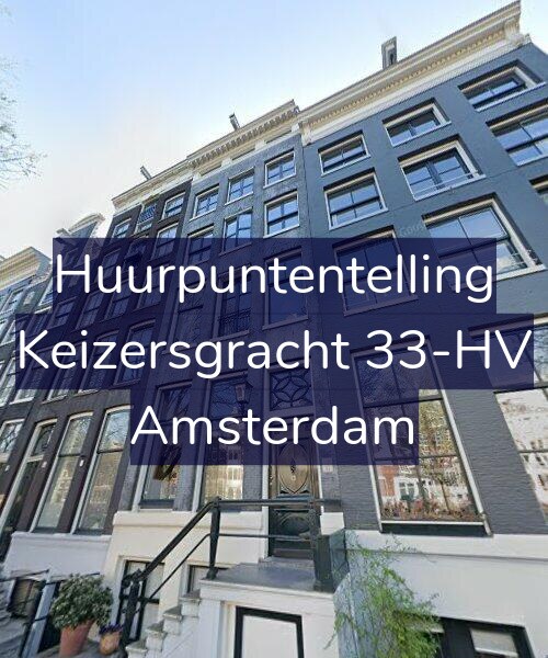 Foto gevel Huurpuntentelling voor Keizersgracht 33-HV, Amsterdam