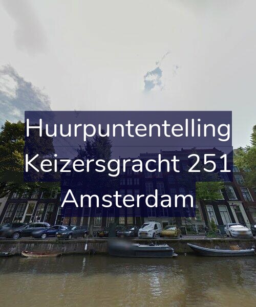 Foto gevel Huurpuntentelling voor Keizersgracht 251, Amsterdam