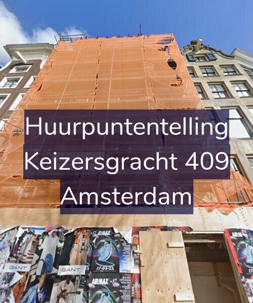 Foto gevel Huurpuntentelling voor Keizersgracht 409, Amsterdam