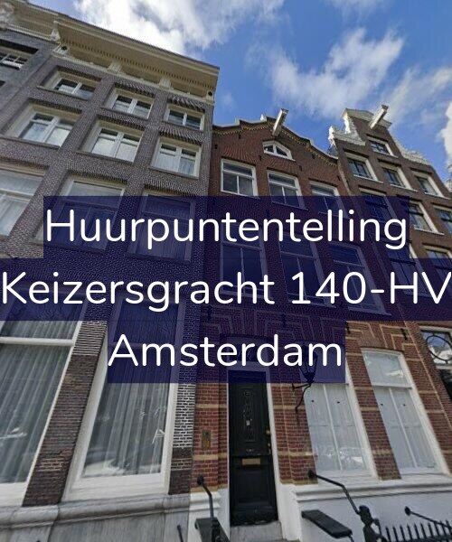 Foto gevel Huurpuntentelling voor Keizersgracht 140-HV, Amsterdam