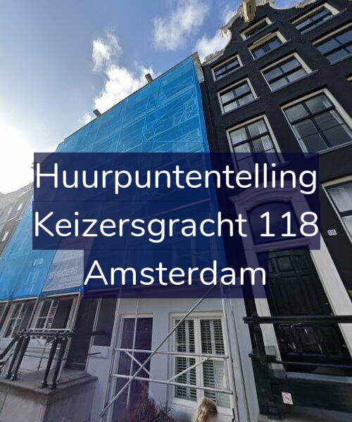 Foto gevel Huurpuntentelling voor Keizersgracht 118, Amsterdam