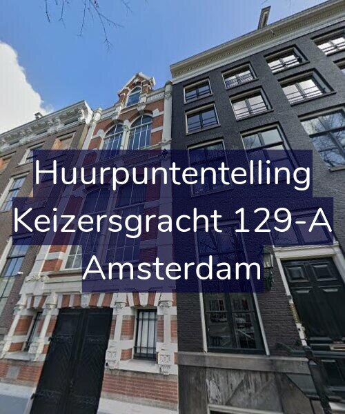 Foto gevel Huurpuntentelling voor Keizersgracht 129-A, Amsterdam