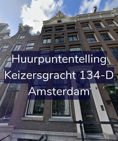 Foto gevel Huurpuntentelling voor Keizersgracht 134-D, Amsterdam