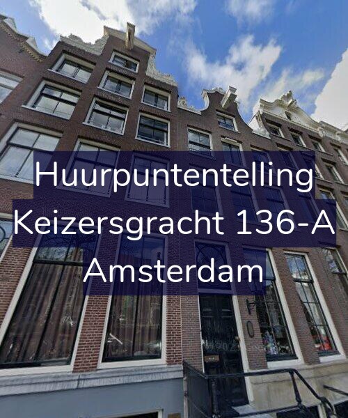 Foto gevel Huurpuntentelling voor Keizersgracht 136-A, Amsterdam