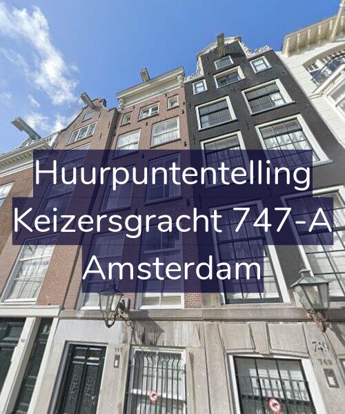 Foto gevel Huurpuntentelling voor Keizersgracht 747-A, Amsterdam