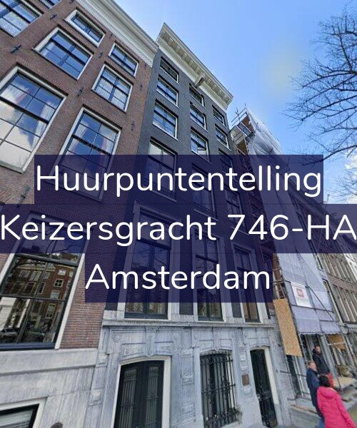 Foto gevel Huurpuntentelling voor Keizersgracht 746-HA, Amsterdam