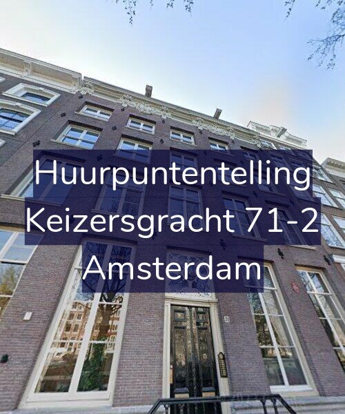 Foto gevel Huurpuntentelling voor Keizersgracht 71-2, Amsterdam