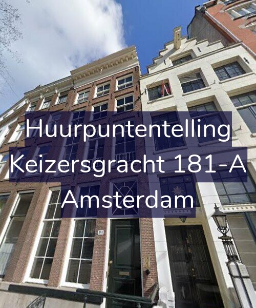 Foto gevel Huurpuntentelling voor Keizersgracht 181-A, Amsterdam