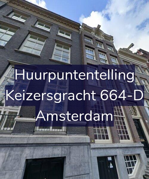 Foto gevel Huurpuntentelling voor Keizersgracht 664-D, Amsterdam