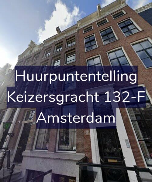 Foto gevel Huurpuntentelling voor Keizersgracht 132-F, Amsterdam