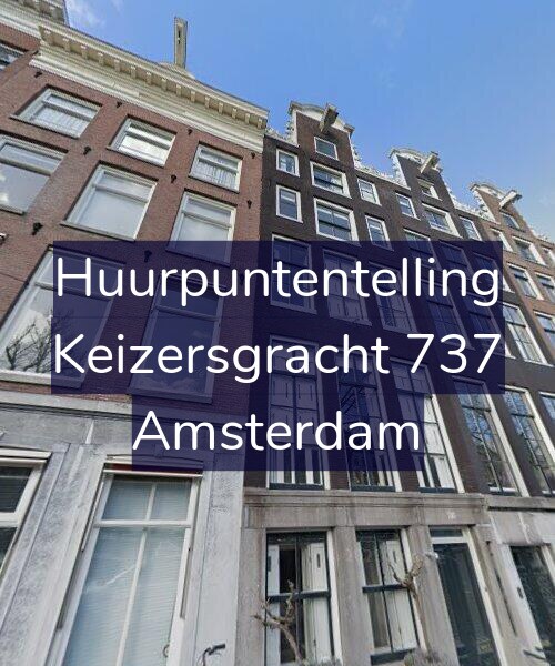 Foto gevel Huurpuntentelling voor Keizersgracht 737, Amsterdam