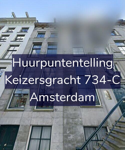 Foto gevel Huurpuntentelling voor Keizersgracht 734-C, Amsterdam