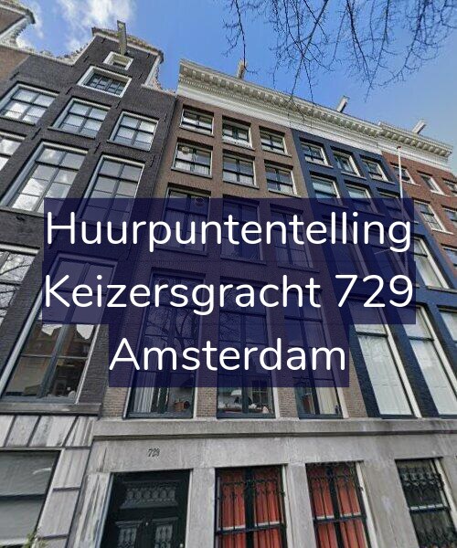 Foto gevel Huurpuntentelling voor Keizersgracht 729, Amsterdam