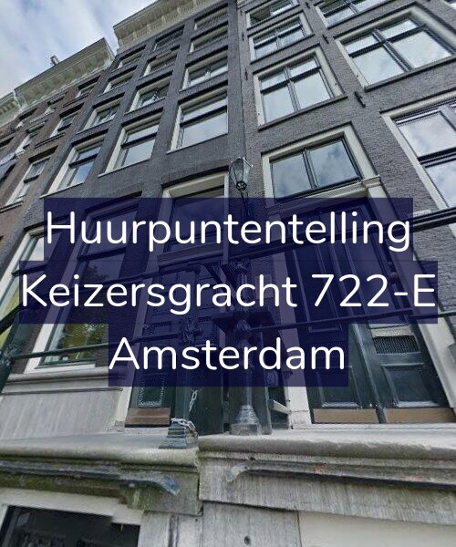 Foto gevel Huurpuntentelling voor Keizersgracht 722-E, Amsterdam